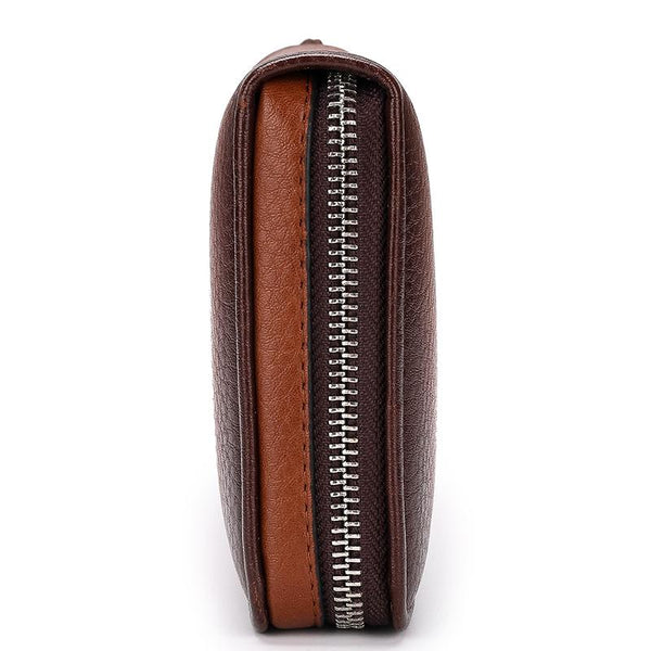 Male Leather Purse Men`s Clutch Wallets Handy Bags