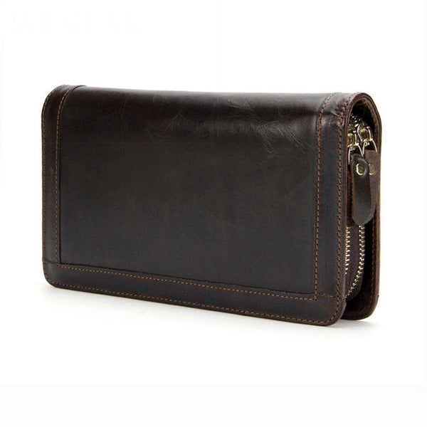 Double Zipper  Wallet Man's Clutch Bags