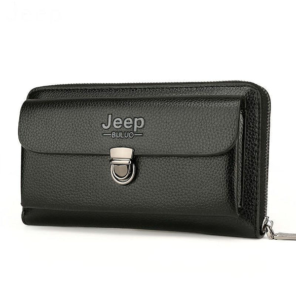 Casual Wallet Men Purse Clutch Bag Microfiber Leather Wallet