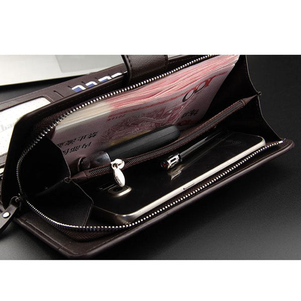 Men Wallets Men Purse Clutch Bag PU Leather Wallet Long