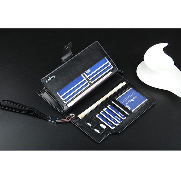 Men Wallets Men Purse Clutch Bag PU Leather Wallet Long