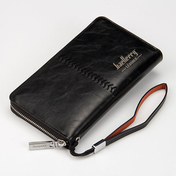 Leather Long Wallet Purses Casual Wallets Male Clutch Bag
