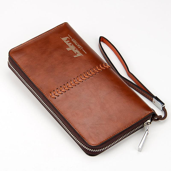 Leather Long Wallet Purses Casual Wallets Male Clutch Bag