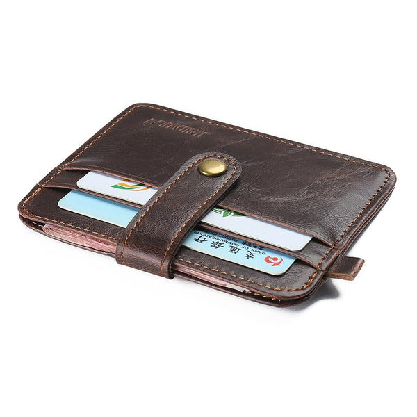 Mini Wallets Hasp Small Purse Leather Wallet Men