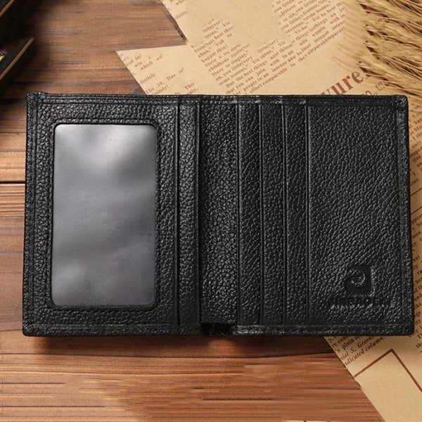 Leather Purses Cowhide Mini  Men Wallets