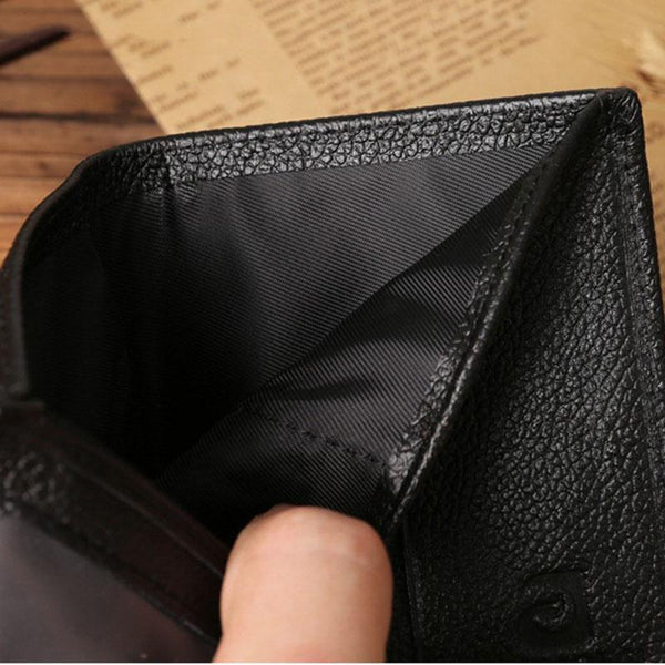Leather Purses Cowhide Mini  Men Wallets