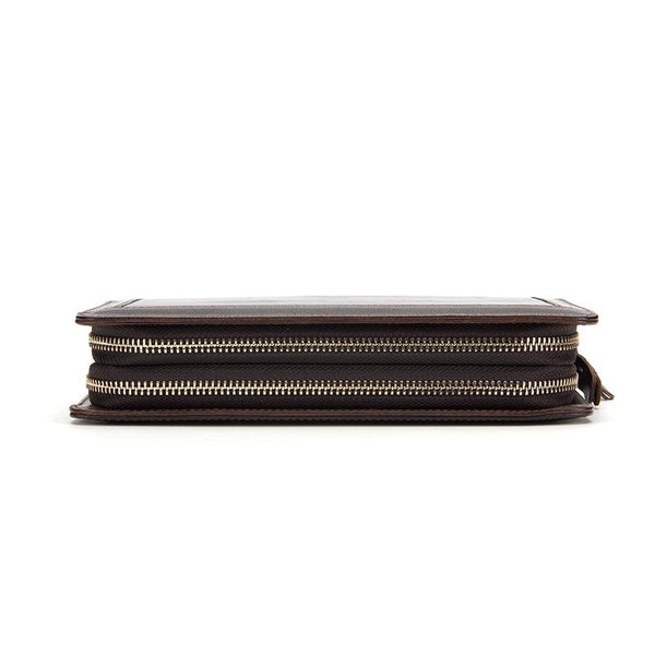 Double Zipper  Wallet Man's Clutch Bags