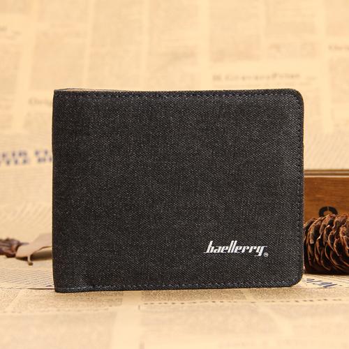 Soft Linen Design Wallet Casual Short Style Men Wallets