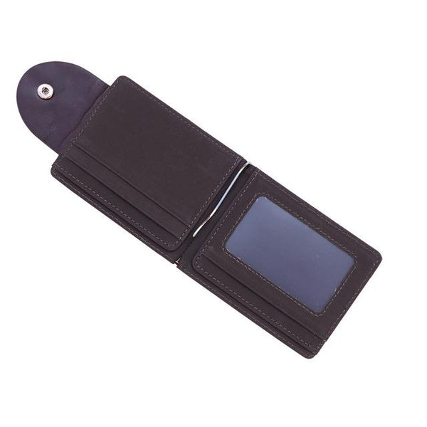 Mini Men's leather Money Clip Wallet Pocket Purse
