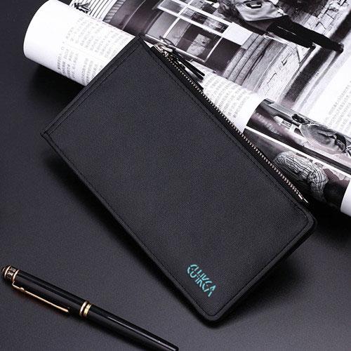 Men Wallet Double Zippers Business Men Clutch Handbags