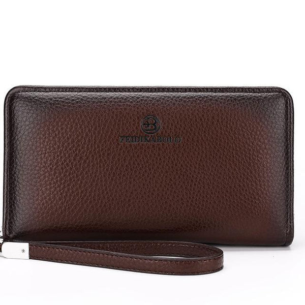 Male Leather Purse Men`s Clutch Wallets Handy Bags
