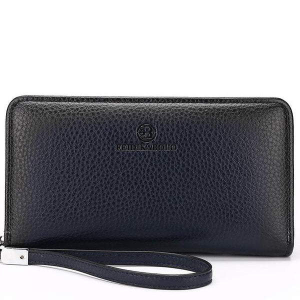 Male Leather Purse Men`s Clutch Wallets Handy Bags