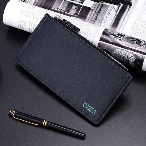 Men Wallet Double Zippers Business Men Clutch Handbags